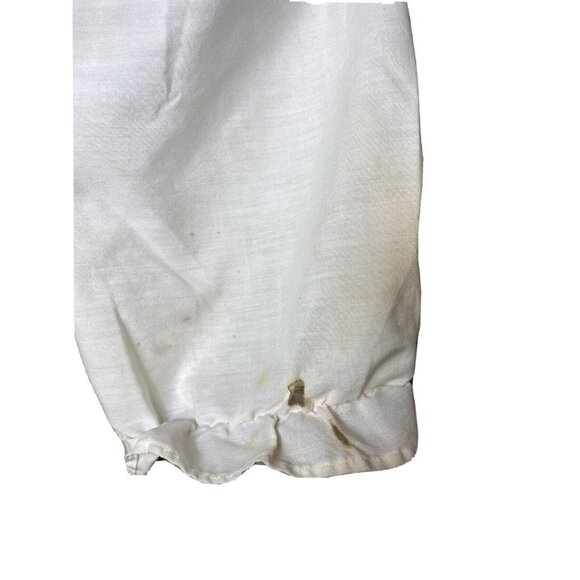 Vintage handmade white bloomers pantaloone size 4T with 16” waist DISTRESSED - Picture 9 of 11